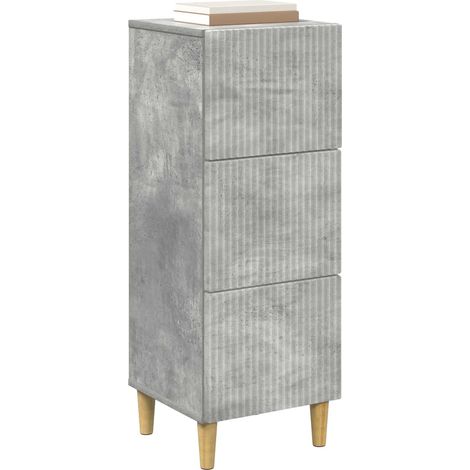 Maison Exclusive - Mobile con Cassetti Grigio Cemento 33 x 34,5 x 90 cm