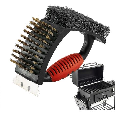 Brosse pour barbecue, brosse de nettoyage multifonctionnelle Rosewell réf. 2443 (1/5)