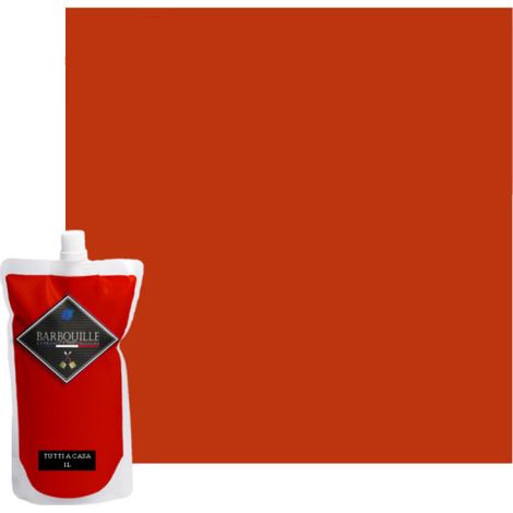 Vernice acrilica BARBOUILLE - Per pareti e soffitti - 1L - Tutti a casa Red