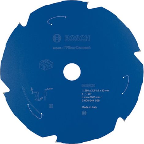 Lame de scie circulaire Bosch Expert pour fibre-ciment 250 x 2,2/1,6 x 30 6 dents