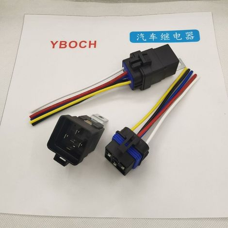 Air conditioner fan with 4-pin or 5-pin socket, OEM available, 40A waterproof, integrated with socket and relay. (1/5)