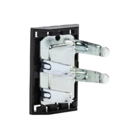 Lot de 2 clips de fixation de plinthe sur pied avec platine, diamètre 28 x H 55 mm x l 28 mm (1/2)
