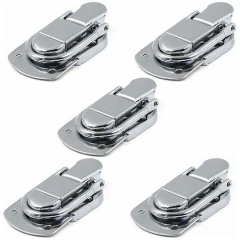 Fermeture à Levier Fermoir à Bascule Loquets Verrou 5 pcs Loquet à Bascule en Acier Inoxydable pour Coffret, Cadeaux Boîte, Tiroir, Armoire, Trousse médical, Coffre à Outils (1/5)