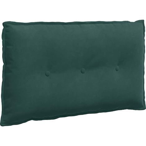 vidaXL  Back Pillow  Dark Green 80 x 50 cm Corduroy Fabric