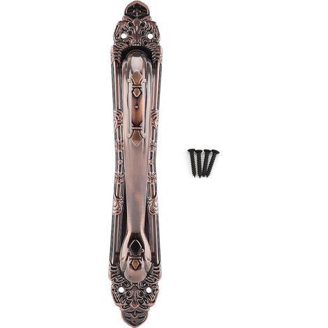 Poignée De Porte - Alliage De Zinc 250mm - Bronze Rouge - Pour Armoire Et Meuble - Lot De 1 (1/5)