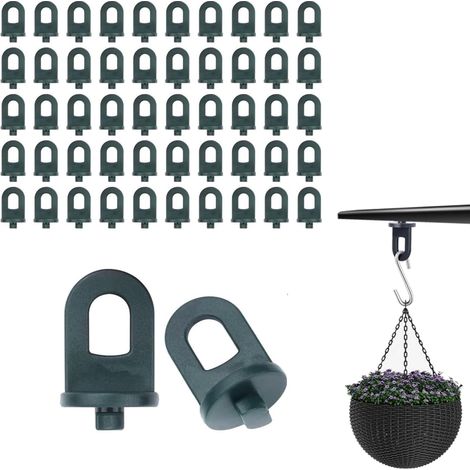 Pinces de serrage pour serre - Fixations en plastique résistant à la corrosion pour plantes suspendues et toiles d'ombrage Accessoires indispensables pour serre (1/5)