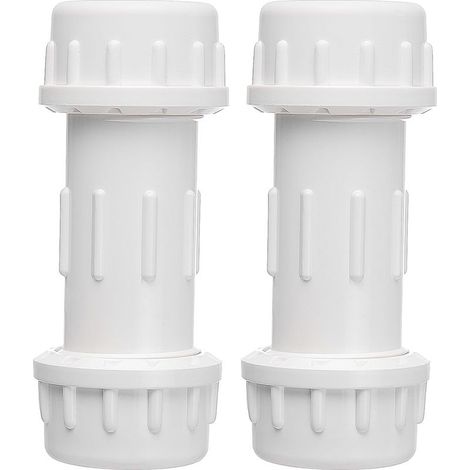 2-Zoll-PVC-Klemmverschraubung – Rohrverbinder für die schnelle Verbindung und Reparatur von PVC-Rohren (1/5)
