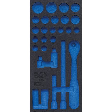 Inserto BGS Technic Caja Herramientas Negro 189x408x32 mm