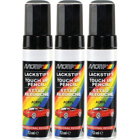 Lot de 3 Pinceaux de retouche 12ml vernis transparent MOTIP (1/2)