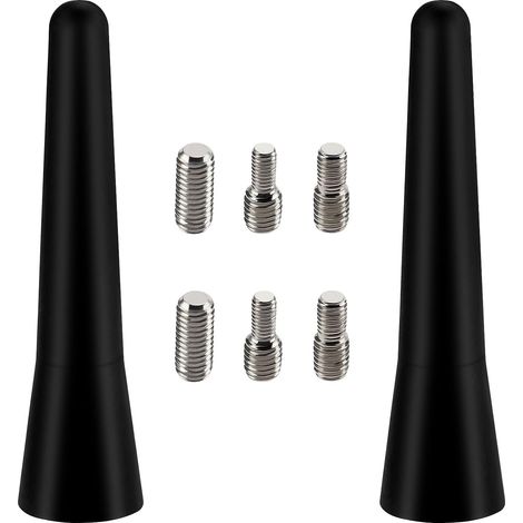 6,5 cm Mini-Kurzantenne für Autos, FM/AM-Antennenstab, universelle Mini-Autoantenne, mit 6 M4/M5/M6-Schrauben, für FM/AM-Radioempfang