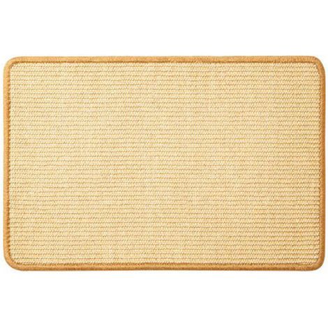 Katzenkratzbaum, 50 x 35 cm, horizontaler Kratzbaum, Katzenmatte, schützt Teppiche und Sofas, beige.