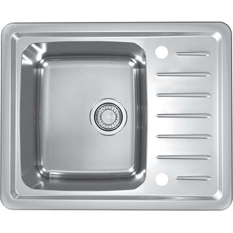 Alveus Galeo - Fregadero, 62x50 cm, con control de desagüe, acero inoxidable 1128552