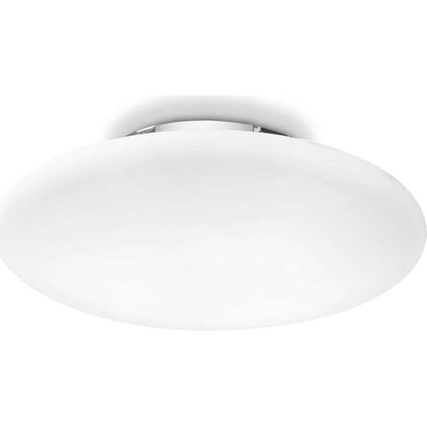 Plafoniera Moderna Smarties Vetro Bianco 1 Luce E27 (1/3)