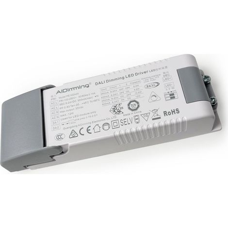 Driver LED DALI 9-24V Regulable - Corriente Ajustable