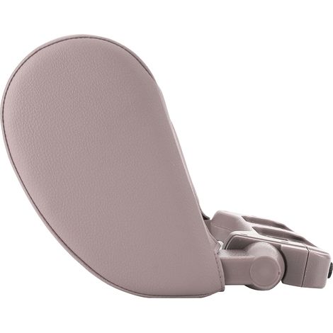 Coussin de soutien universel pour appui-tête de voiture, coussin en cuir, accessoire de sommeil pour siège (gris) (1/5)