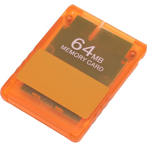 Carte mémoire pour console V1.966 OPL HD Loader, carte de programme de démarrage de jeu avec boîtier transparent orange transparent 64 Mo (1/5)