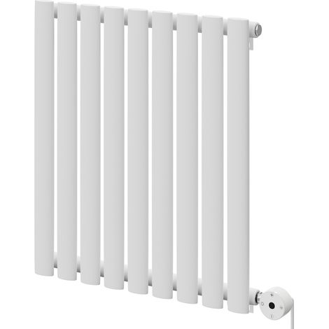 Boone White 600mm x 540mm Horizontal Digital Thermostatic Electric Single Panel Radiator (1/5)