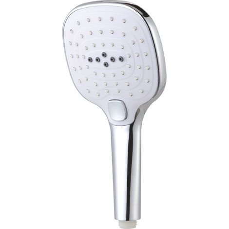 Poignée De Douche Anti-Calcaire. Carré. 3 Fonctions. Couleur Chrome. Ged (1/3)