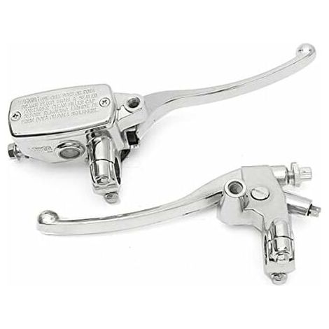 Chrome 22mm Motorcycle Hydraulic Brake Master Cylinder Clutch Lever