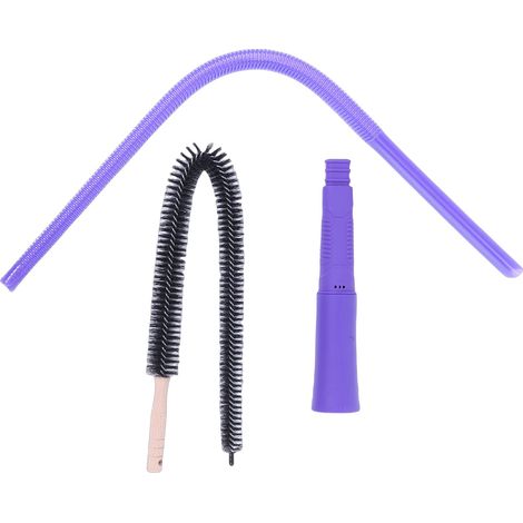 Attache pour aspirateur de peluches pour sèche-linge, tuyau flexible extensible et brosse de nettoyage violet (1/5)
