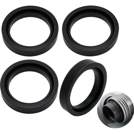 Joint Pompe Piscine en Silicone, Lot de 4 Joints Toriques Noirs, Joint Connecteur Spa et Joint Étanchéité Spa, Compatible avec 11699, Bagues de Rechange (1/5)
