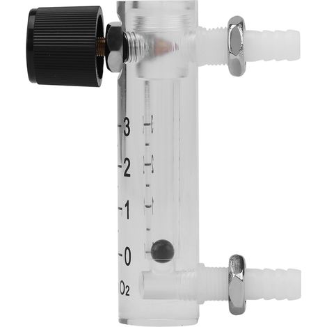 Débitmètre LZQ-2 0-3 LPM avec vanne de régulation pour oxygène/air/gaz (1/5)