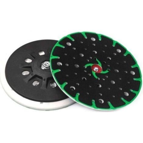 Patin de ponçage 150 mm, filetage de raccordement M8 - 49 trous avec vis avec fonction dépoussiérage, compatible avec ponceuse excentrique Festool Rotex RO, ETS 150, ETS EC 150 (1/5)