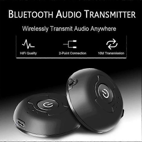 Émetteur audio Bluetooth 5.0 pour TV et PC. Connexion de 2 casques audio. Adaptateur stéréo sans fil à faible latence avec entrée auxiliaire 3,5 mm. (1/5)