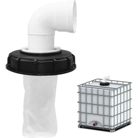 Couvercle de filtre à 90°, accessoires de réservoir, couvercle de réservoir IBC en nylon, couvercle de filtre lavable de 165 mm pour réservoir d'eau de pluie (1/5)