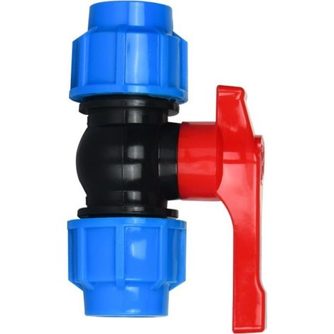 Vanne à bille en plastique pour tuyau de compression de 32 mm (1/5)