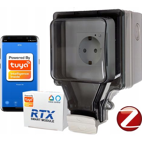 RTX IP67 Außensteckdose zur Aufputzmontage für den Garten ENERGIEMESSUNG TUYA ZigBee (1/5)