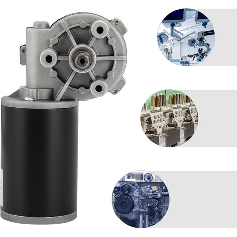 Moteur à courant continu 80 W, 24 V, motoréducteur électrique à courant continu, rotation à gauche, 220 tr/min (1/5)