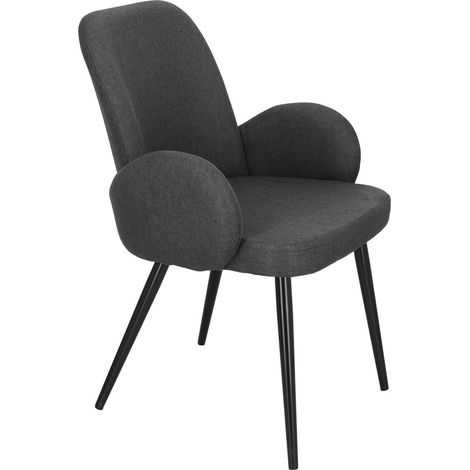Moderner Labby-Stuhl, dunkelgrau, ergonomisch (1/5)