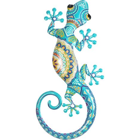 Signes Grimalt Wall Wall Lizard Jardin Ornement de mur de jardin vert - 2x46x20cm
