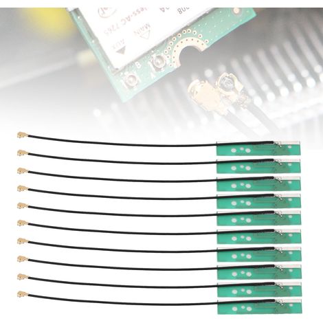 NZ-2.4G/5.8G-PCB-006 Antenne PCB double bande intégrée (2,4G/5,8G) avec Bluetooth intégré, patch, Wi-Fi et connecteur IPEX. (1/5)