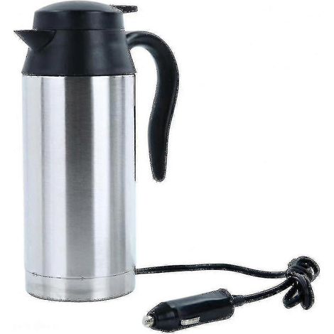 Bouilloire électrique pour voiture, camionnette, camion, 750 ml, 12 V, 120 W - Modèle 2025 - Idéale pour les voyages, le camping et les activités de plein air. (1/3)
