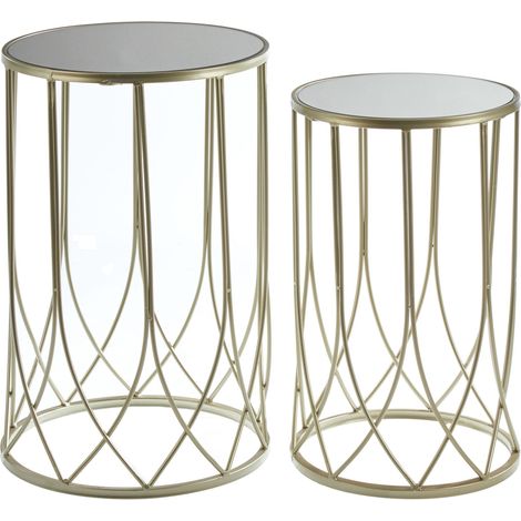 Premier Housewares Avantis Black Top Champagne Tables (1/3)
