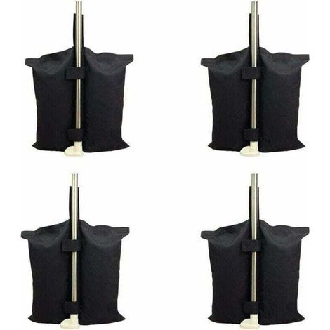 Sac de lestage robuste de qualité industrielle avec coutures doubles pour auvent de tente dépliable Noir (1/4)