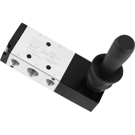 Pneumatisches Handsteuerventil, 5 Anschlüsse, 3 Positionen, Handhebelventil, 00,8 MPa (4H230-08) (1/5)