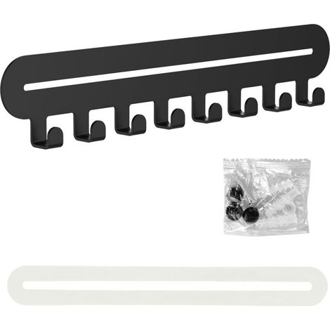 Wandmontierter Schlüsselhalter mit 8 Haken, Schlüsselaufbewahrung aus Metall, Wanddekoration für Zuhause, zur Aufbewahrung kleiner Gegenstände wie Schlüssel im Eingangsbereich (1/5)