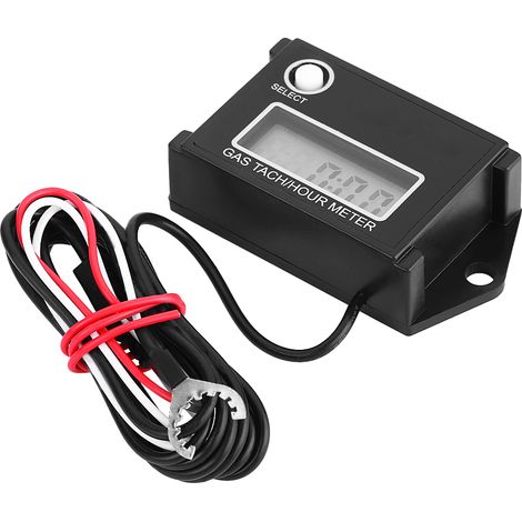 Compte-tours numérique LCD avec compteur d'heures, jauge de régime tr/min pour moteur 2/4 temps et moto (1/5)
