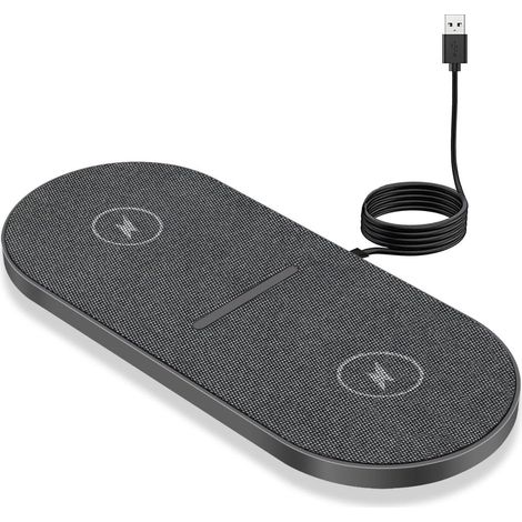 Chargeur Induction Double 20W et Chargeur Sans Fil 2 en 1 – pour iPhone/Samsung (1/5)