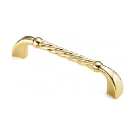 Poignée Rope 7581 - talla Doré brillant. 114x13x27mm. Entraxe 96mm.