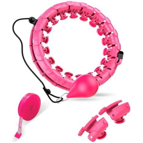 Hula smart Fitness Massage cerceau pour adultes et enfants pour perdre du poids, 24 + 2 segments de nœud amovibles, réglage parfait de la taille, cerceau intelligent adapté pour l'extérieur (1/5)