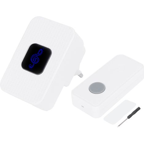 IP55 Wasserdichte, kabellose Türklingel für Haus, Garten, Villa, Betrieb mit 110-260 V Wechselstrom (EU) (1/5)