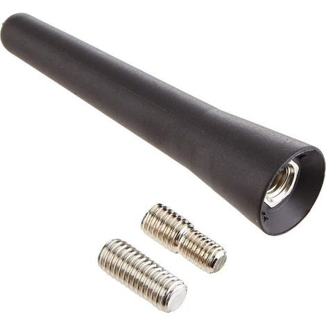 Antenne courte universelle AUTOPARTS 65 mm pour voiture - Style fibre de carbone modifiée - Noire (1/4)