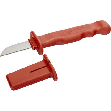 Bahco Isoliertes Kabelmesser mit Schutzkappe aus Kunststoff, 55,5 mm (1/4)