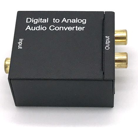 BEBUSINGOTO Convertisseur Audio numérique à analogique L / R, Fiber optique, Signal Coaxial à analogique, DAC Spdif stéréo Jack 3.5 mm, 2RCA amplificateur (1/5)