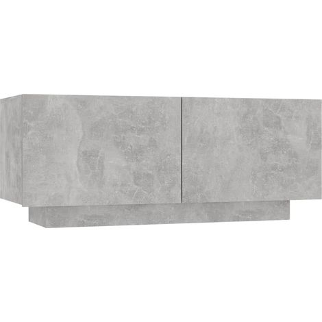 Maison Exclusive - Nachttisch Betongrau 100x35x40 cm Holzwerkstof