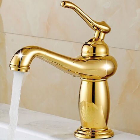 Grifo de lavabo de baño - Oro (1/3)